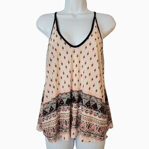 Social Teen Racerback Spaghetti Strap Camisole Tank Top Top Camisole Medium